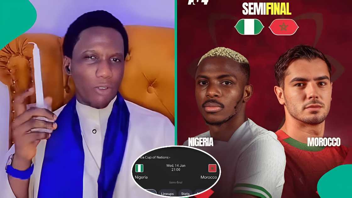 A Nigerian evangelist predicts Nigeria will win the AFCON semi-final against Morocco, mentions the likely score and gives advice to the coach, sparking viral reactions online. A Nigerian evangelist predicts Nigeria will win the AFCON semi-final against Morocco, mentions the likely score and gives advice to the coach, sparking viral reactions online.