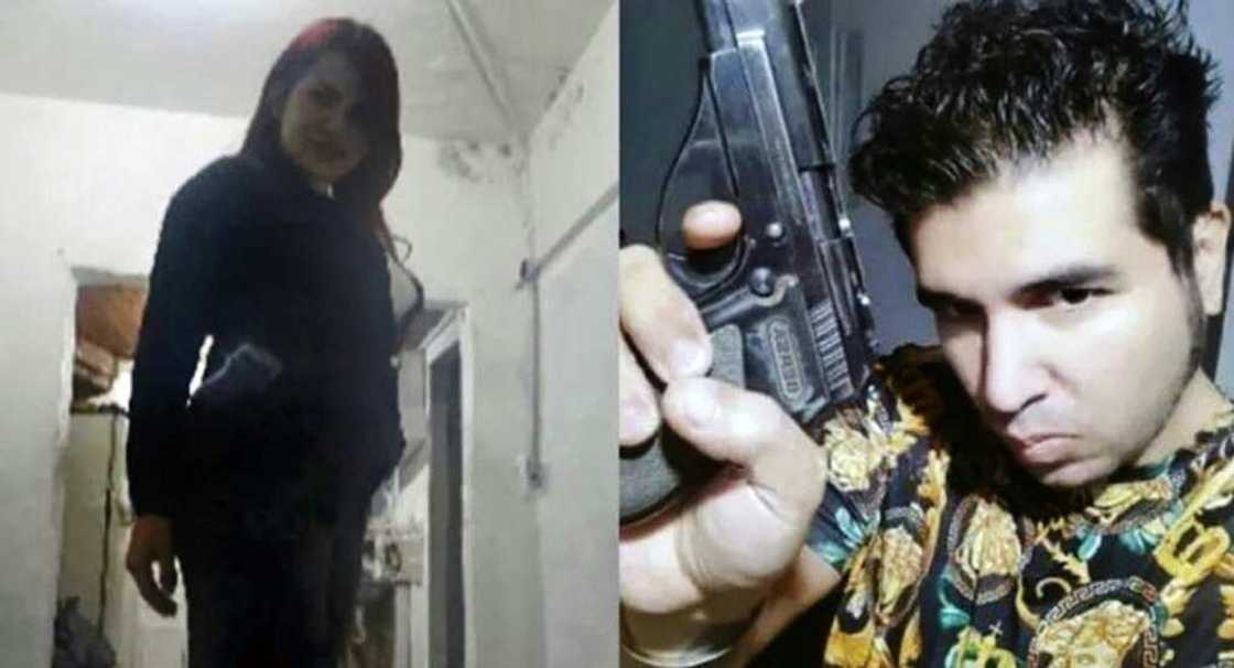 This combination of photos released by Telam news agency on September 6, 2022, shows Fernando Andres Sabag Montiel (R) and Brenda Uliarte posing with the gun allegedly used to attack Argentina's Vice-President Cristina Fernandez de Kirchner last week This combination of photos released by Telam news agency on September 6, 2022, shows Fernando Andres Sabag Montiel (R) and Brenda Uliarte posing with the gun allegedly used to attack Argentina's Vice-President Cristina Fernandez de Kirchner last week