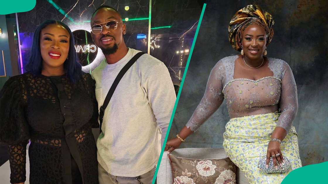 Saga takes a picture with his sister and she poses for the camera alone in another photo Saga takes a picture with his sister and she poses for the camera alone in another photo