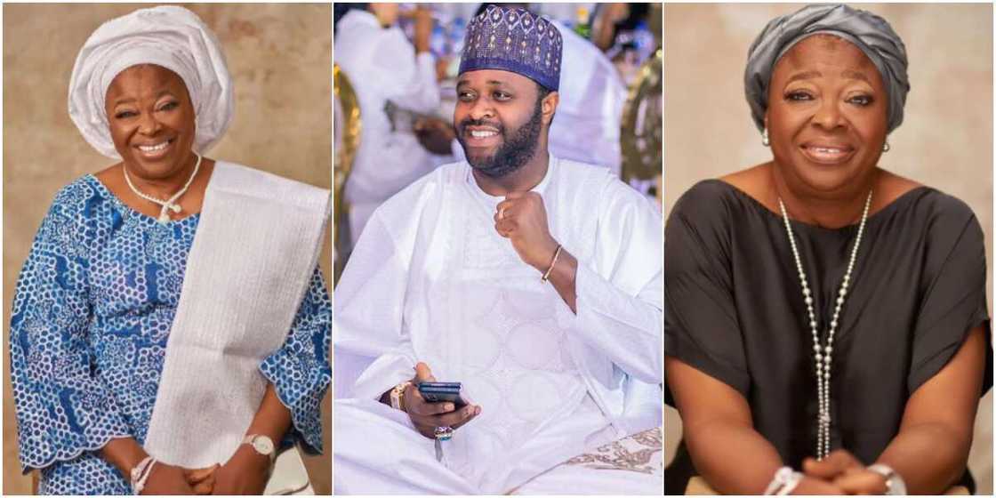 Actor Femi Adebayo and his mum Actor Femi Adebayo and his mum