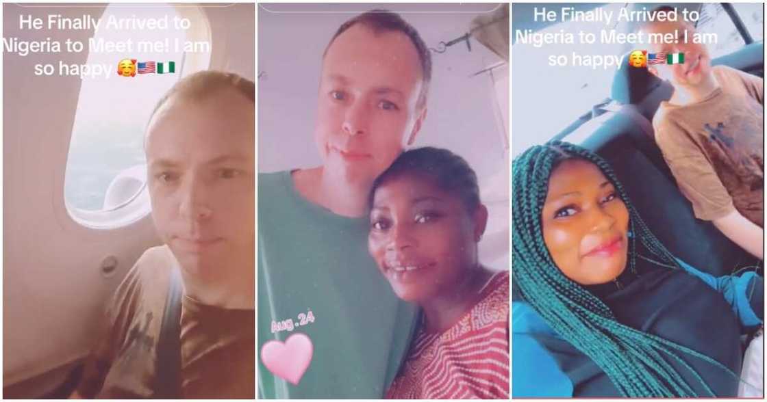 Nigerian lady, US man, Oyinbo man Nigerian lady, US man, Oyinbo man