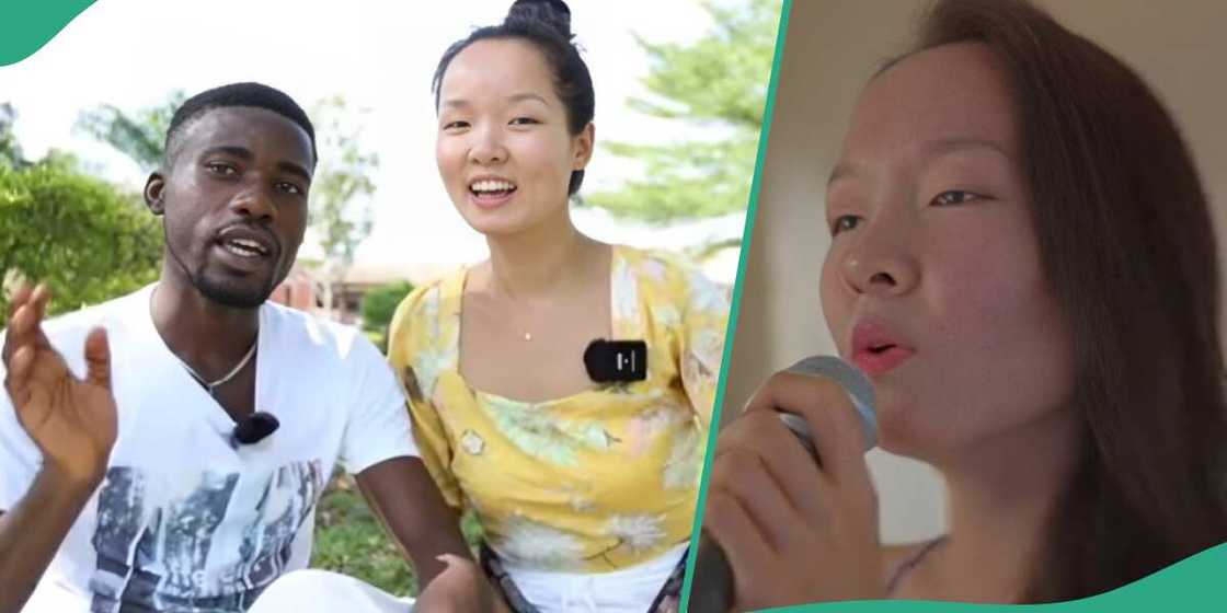 Nigerian man goes to church with Asian lover Nigerian man goes to church with Asian lover