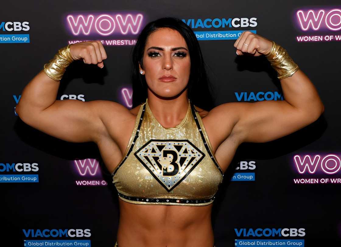 Former WOW world champion Tessa Blanchard poses for a photo Former WOW world champion Tessa Blanchard poses for a photo