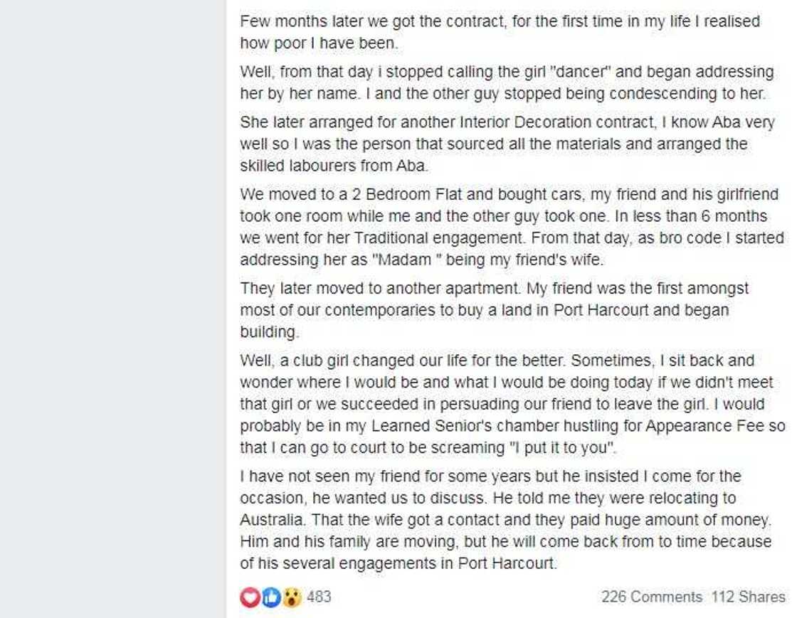 Nigerian man narrates how a call girl changed his life and that of his friends Nigerian man narrates how a call girl changed his life and that of his friends