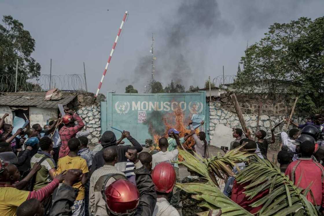 The protesters smashed windows and looted computers, furniture and other valuables from the headquarters