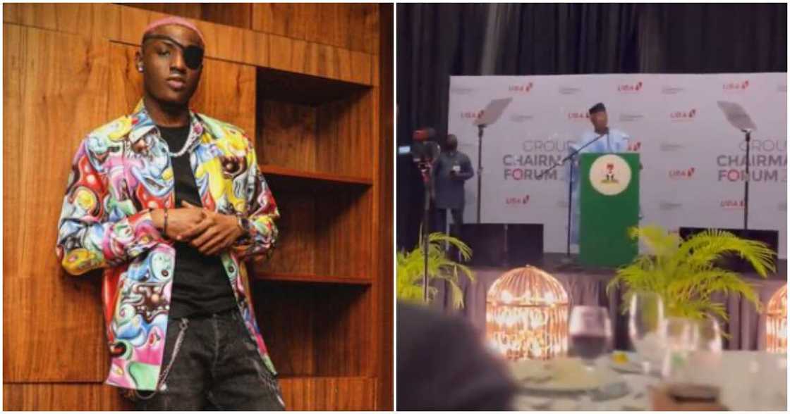 VP Osinbajo mounts podium, sings Ruger's Dior song at a summit VP Osinbajo mounts podium, sings Ruger's Dior song at a summit