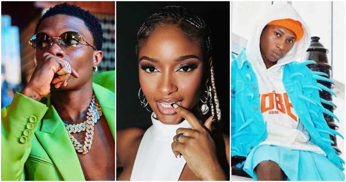 Wizkid, Ayra Starr, Bella Shmurda