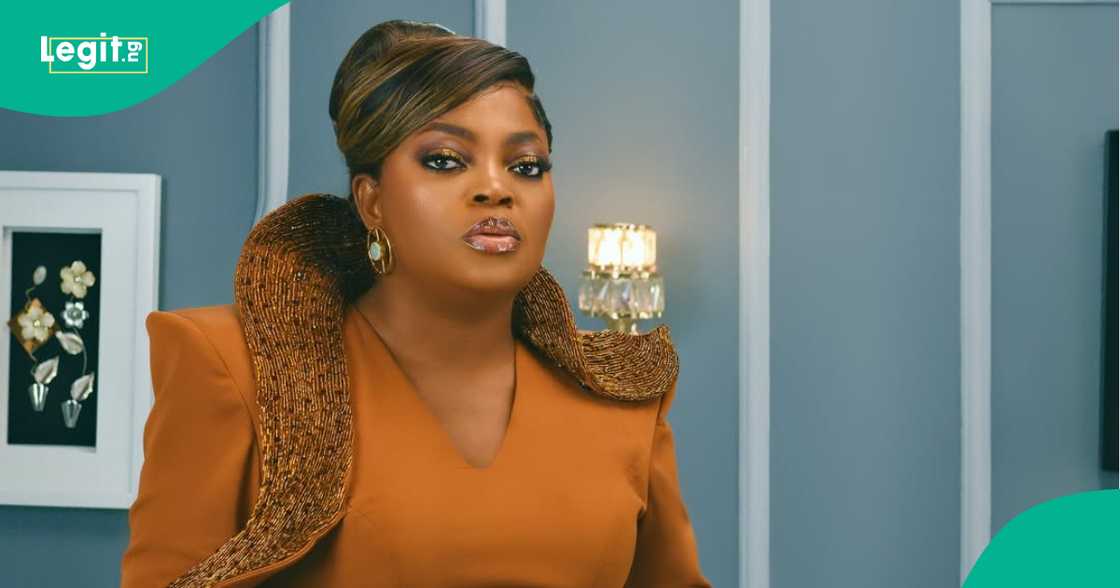 Funke Akindele's look in new movie, Finding Me, trends. Funke Akindele's look in new movie, Finding Me, trends.