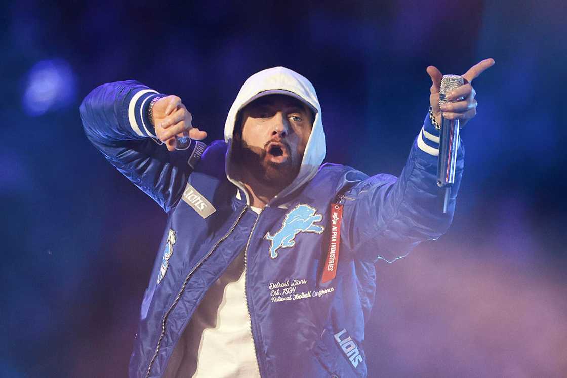 American rapper, songwriter, and record producer Eminem American rapper, songwriter, and record producer Eminem