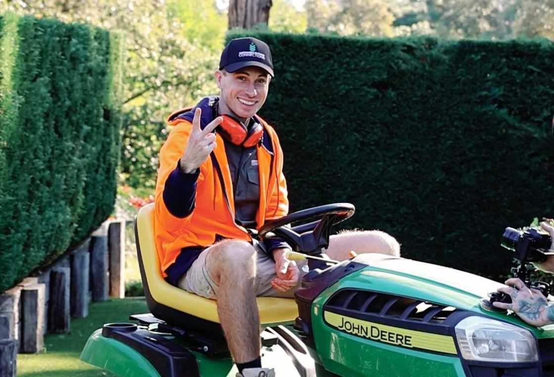 Perry Chapman on a quad bike Perry Chapman on a quad bike