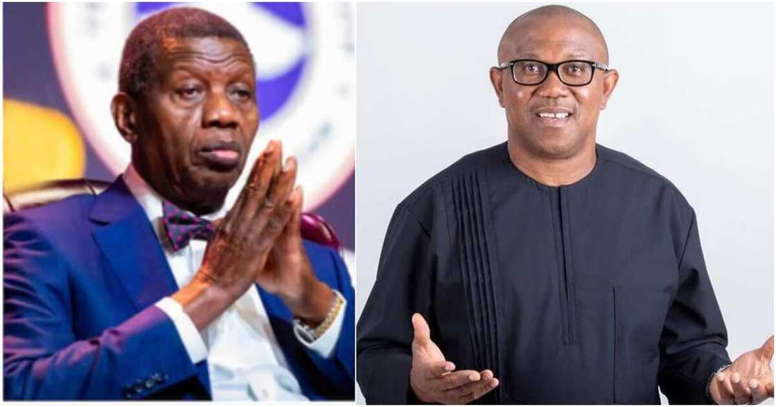 Peter Obi, Pastor Enoch Adeboye, RCCG, Obidients Peter Obi, Pastor Enoch Adeboye, RCCG, Obidients