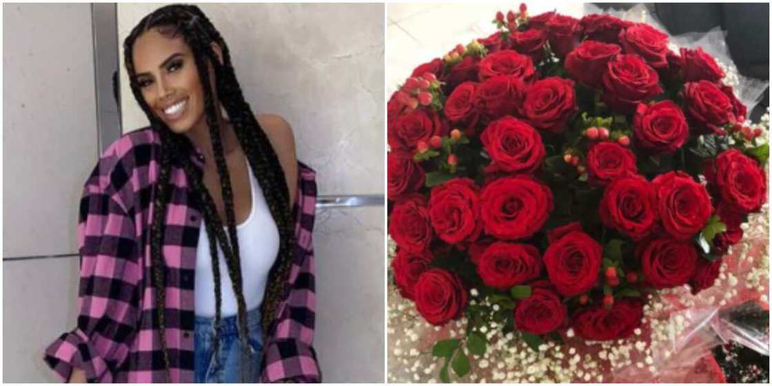 Wizkid's 3rd baby mama Jada receives roses from singer for Valentine's day