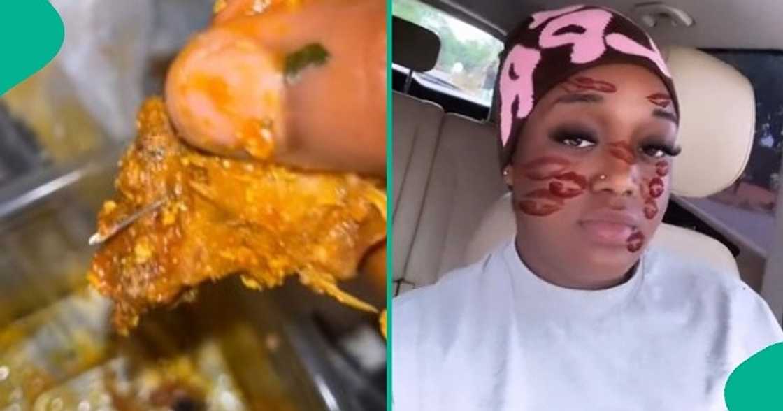 Lady shares video of the syringe needle she found inside meat. Lady shares video of the syringe needle she found inside meat.