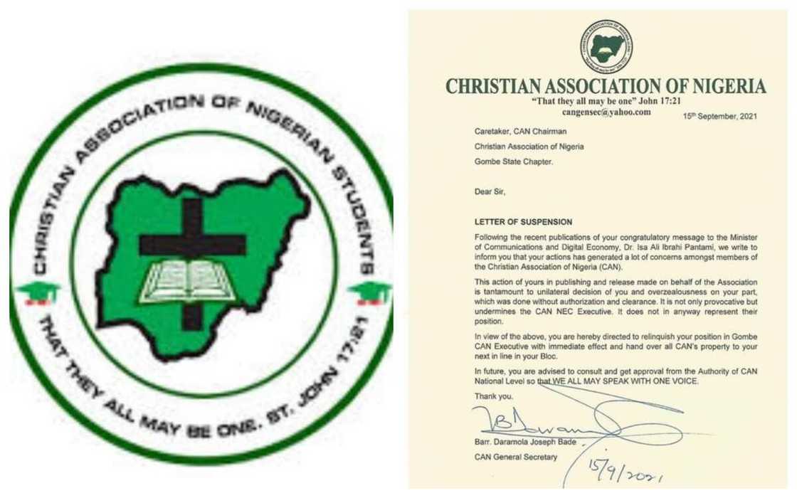 Manyan kiristocin CAN sun kori shugaban da ya taya Dr Pantami murnar zama farfesa Manyan kiristocin CAN sun kori shugaban da ya taya Dr Pantami murnar zama farfesa