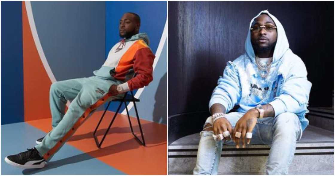 Davido with a female fan Davido with a female fan