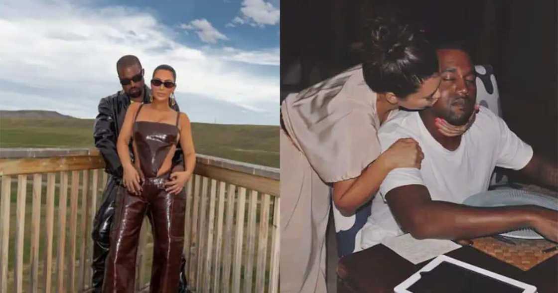 Kim Kardashian and Kanye West. Kim Kardashian and Kanye West.