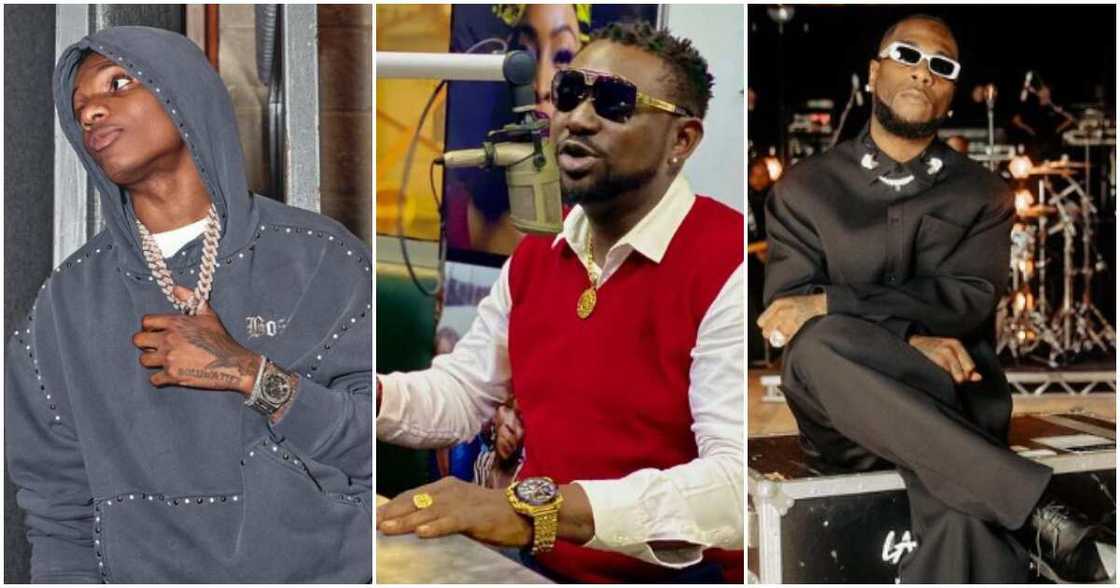 Nigerian singers Wizkid, Blackface, Burna Boy Nigerian singers Wizkid, Blackface, Burna Boy