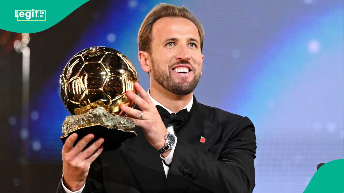 Harry Kane, Ballon d'Or, Palladium Theatre, London, England. Harry Kane, Ballon d'Or, Palladium Theatre, London, England.