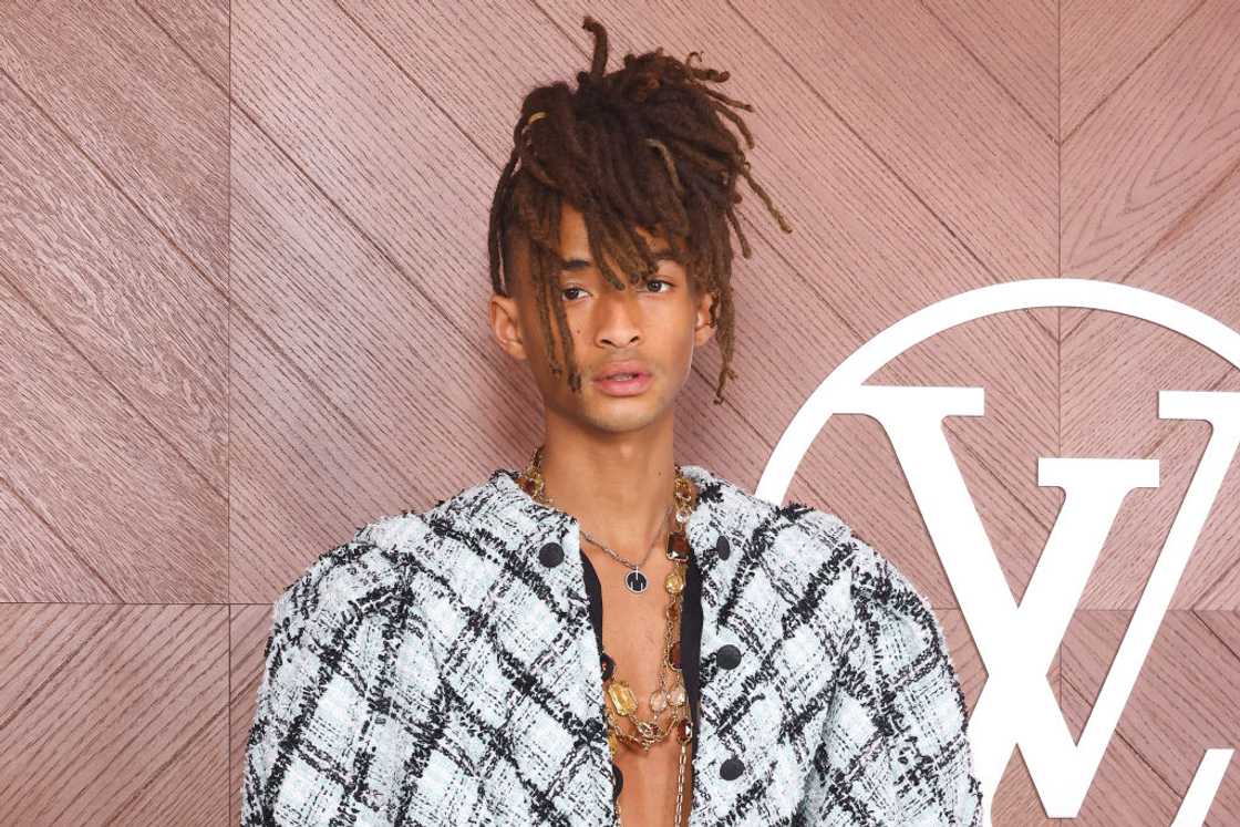 Jaden Smith attends a Louis Vuitton fashion show Jaden Smith attends a Louis Vuitton fashion show