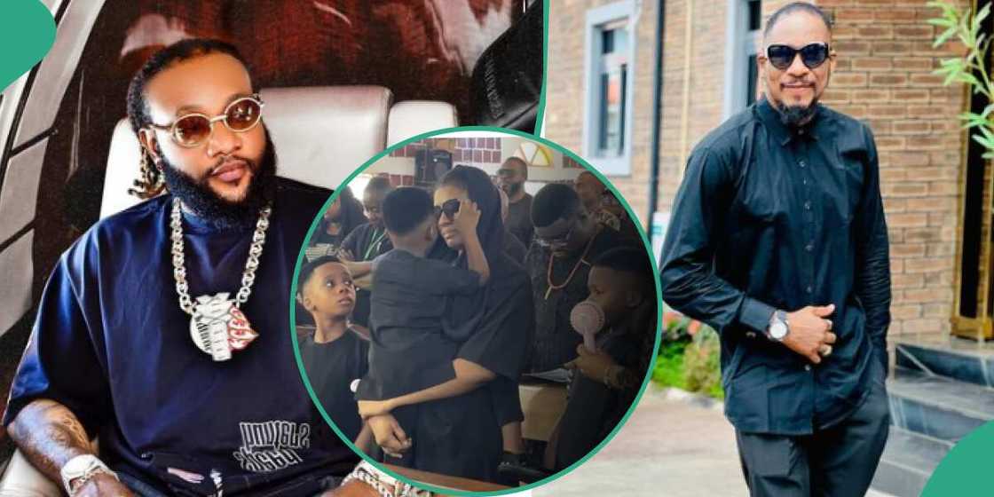 Junior Pope: KCee and E-Money give reason for pledging to raise late actor's children. Junior Pope: KCee and E-Money give reason for pledging to raise late actor's children.