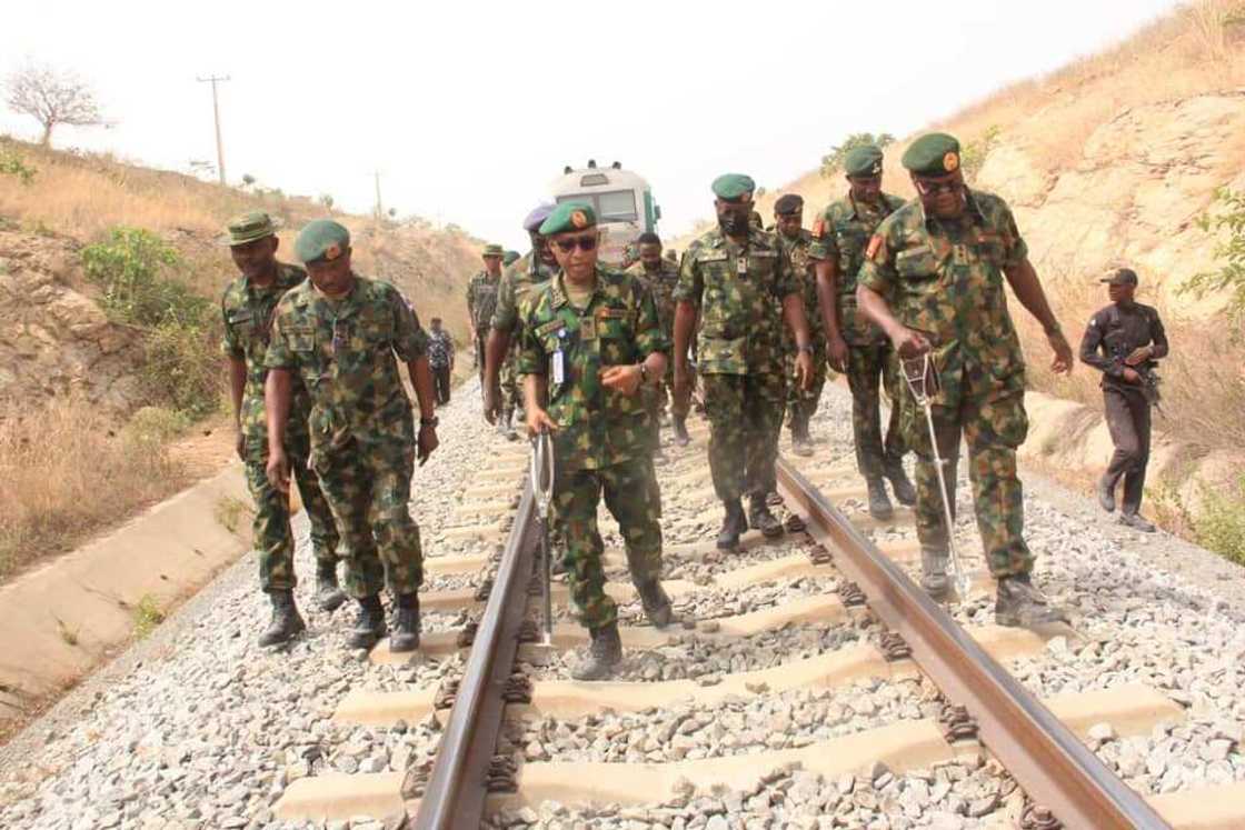 Farouk Yahaya at scene of Monday train attack Farouk Yahaya at scene of Monday train attack