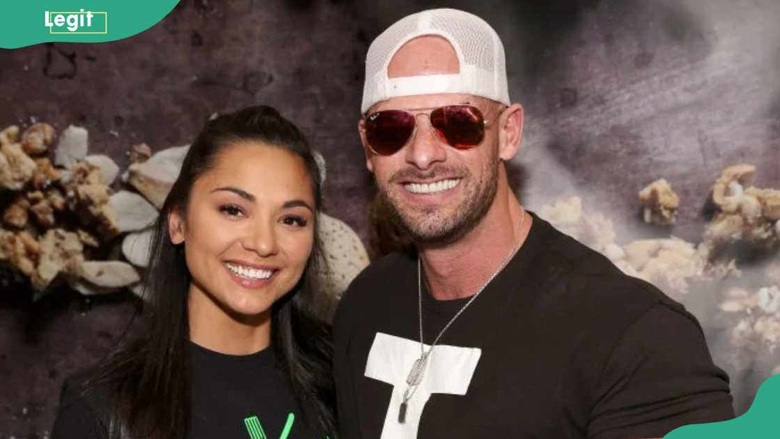 Crystal Reneau and Joey Swoll attend The FitExpo LA at the Los Angeles Convention Center on January 25, 2025 in Los Angeles, California. (Photo by Jesse Grant