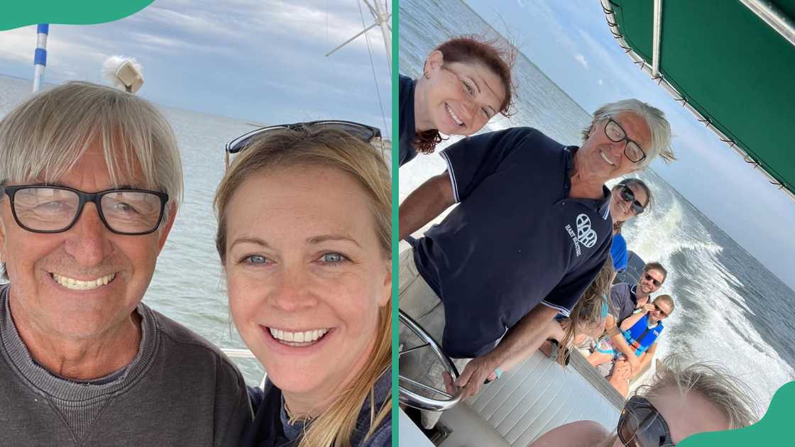 William Hart and his family enjoy boat rides in different occasions