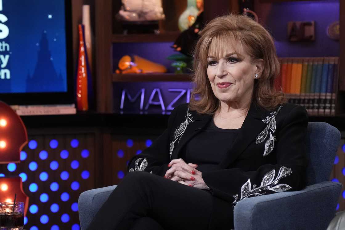 Joy Behar on the set of Watch What Happens Live with Andy Cohen