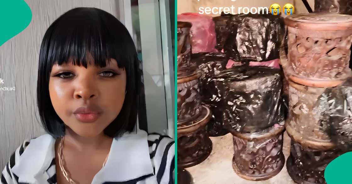 Lady cries out, displays puzzling items found in her dead grandfather's secret room Lady cries out, displays puzzling items found in her dead grandfather's secret room