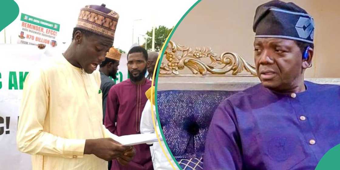 Protesters storm EFCC Abuja office, demand reopening of Bello Matawalle’s case Protesters storm EFCC Abuja office, demand reopening of Bello Matawalle’s case