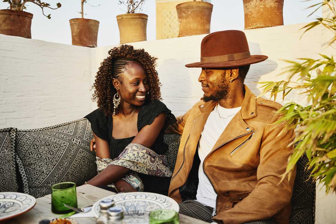 A happy couple A happy couple