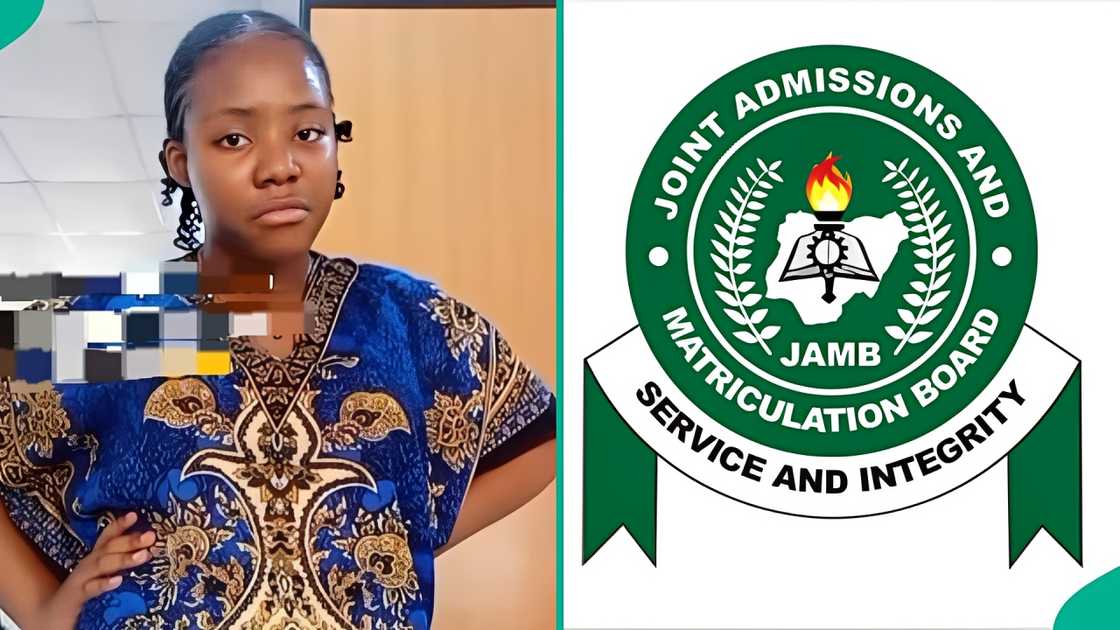 A girl who rewrote JAMB after she was denied admission gets lower score