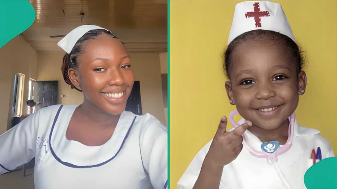 Lady’s childhood dream comes true as she becomes a nurse, shares before-and-after photos