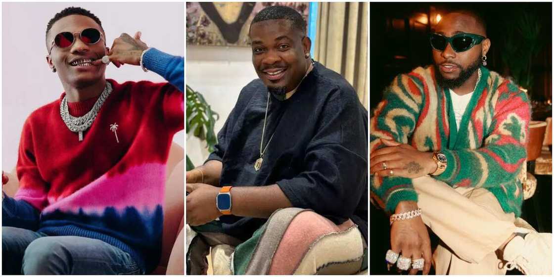 Wizkid, Don Jazzy, Davido Wizkid, Don Jazzy, Davido