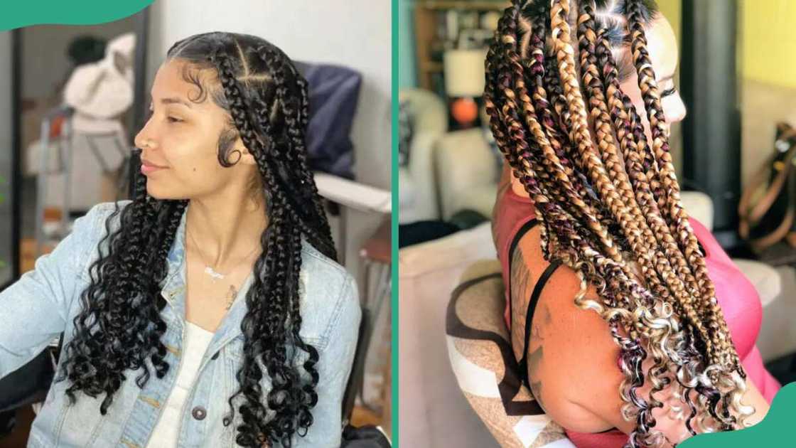 Coi Leray Knotless goddess braids