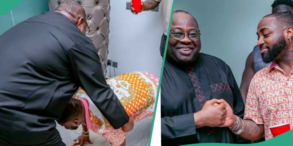 Photos of Chief Dele Momodu and Davido