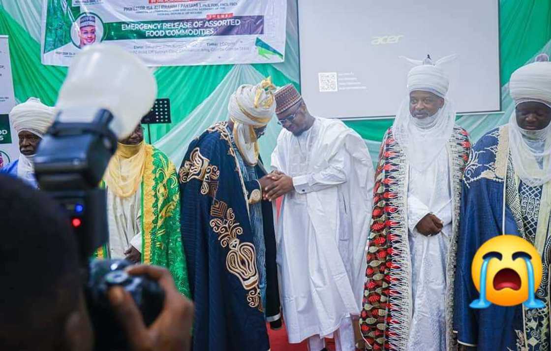 The Emir of Funkaye Emirate, Alhaji Mu’azu Mohammad Kwairange III, Gombe state capital, the minister of communications and digital economy, Prof. Isa Ali Pantami