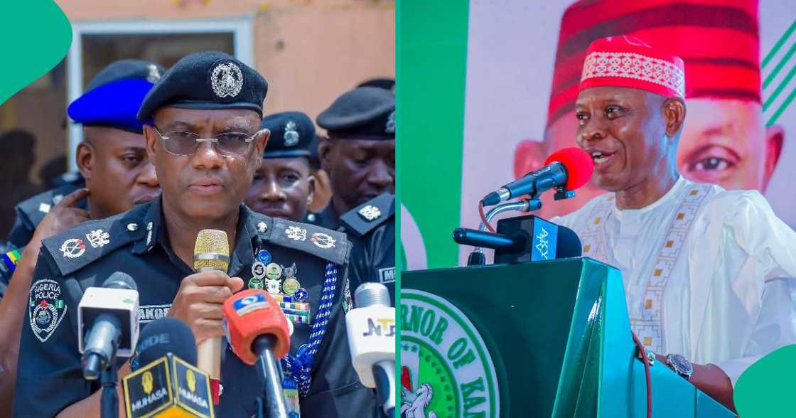 Kwamishinan Yan Sandan Kano da Gwamna Abba. Kwamishinan Yan Sandan Kano da Gwamna Abba.