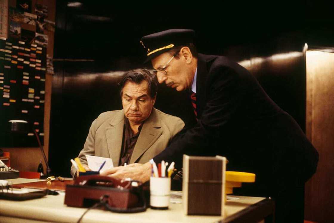 Film français "Subway, les acteurs Michel Galabru et Jean Bouise Film français "Subway, les acteurs Michel Galabru et Jean Bouise