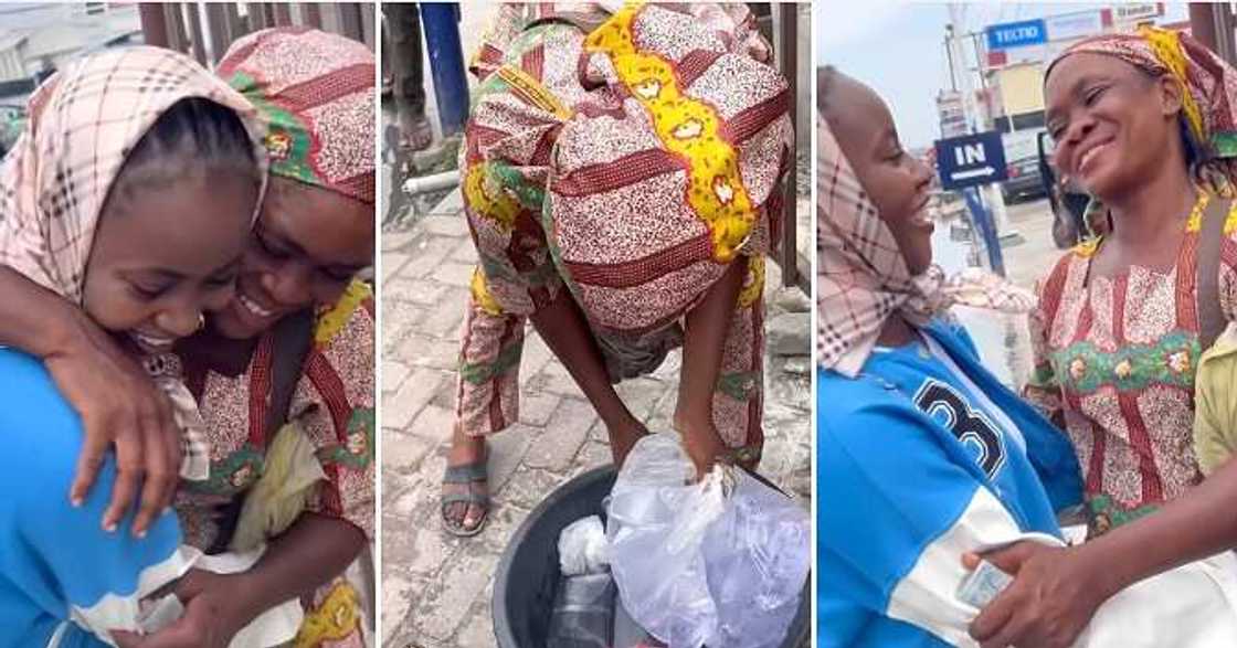 Kind lady, elderly woman, sachet water hawker, N10k, surprise Kind lady, elderly woman, sachet water hawker, N10k, surprise