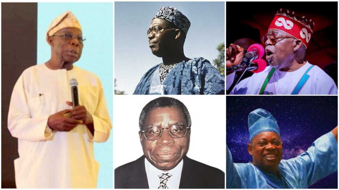 Olusegun Obasanjo, Bola Tinubu, Peter Obi, APC, 2023 election, Labour Party Abiola, Awolowo, Bola Ige Olusegun Obasanjo, Bola Tinubu, Peter Obi, APC, 2023 election, Labour Party Abiola, Awolowo, Bola Ige