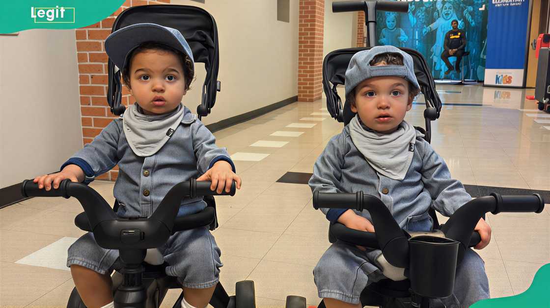 Gary Owen’s twin sons enjoy a bicycle ride Gary Owen’s twin sons enjoy a bicycle ride