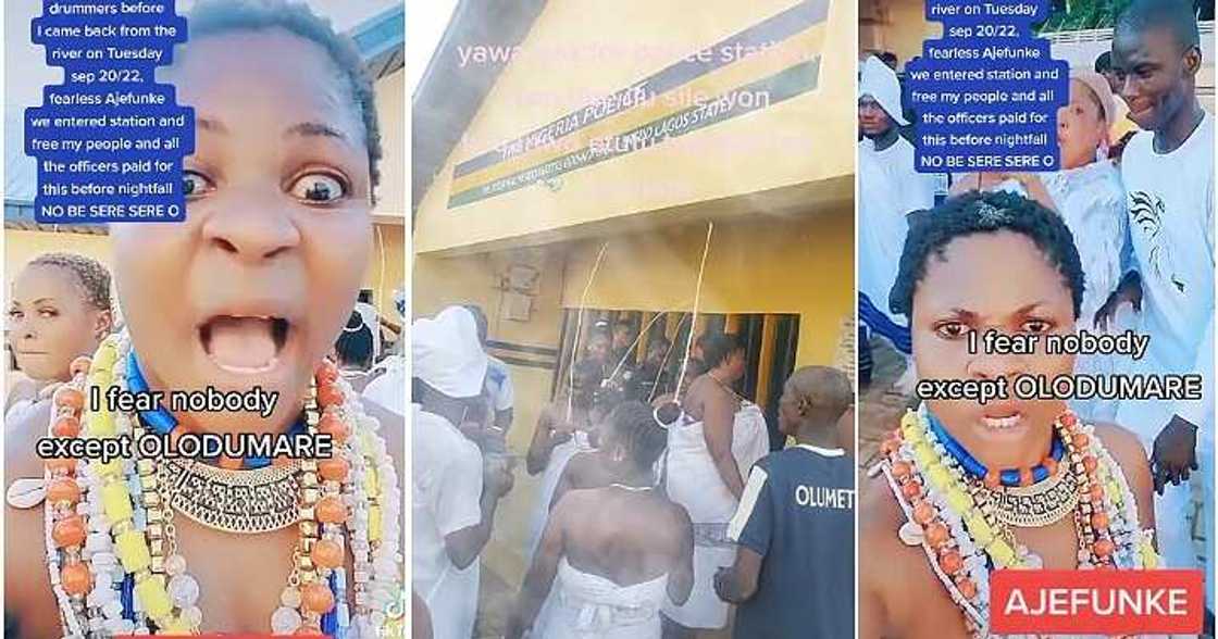 Native doctor protests against arrest of drummers
Photo Credit: Ajefunke3 / TikTok Native doctor protests against arrest of drummers
Photo Credit: Ajefunke3 / TikTok