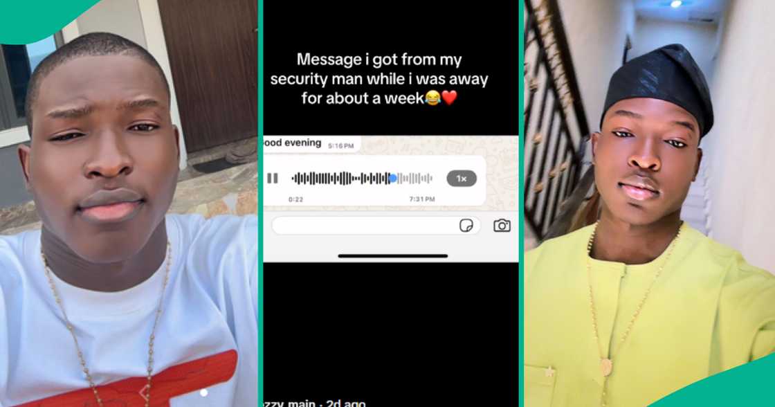 Man shares emotional message his security man sent him after he travelled Man shares emotional message his security man sent him after he travelled