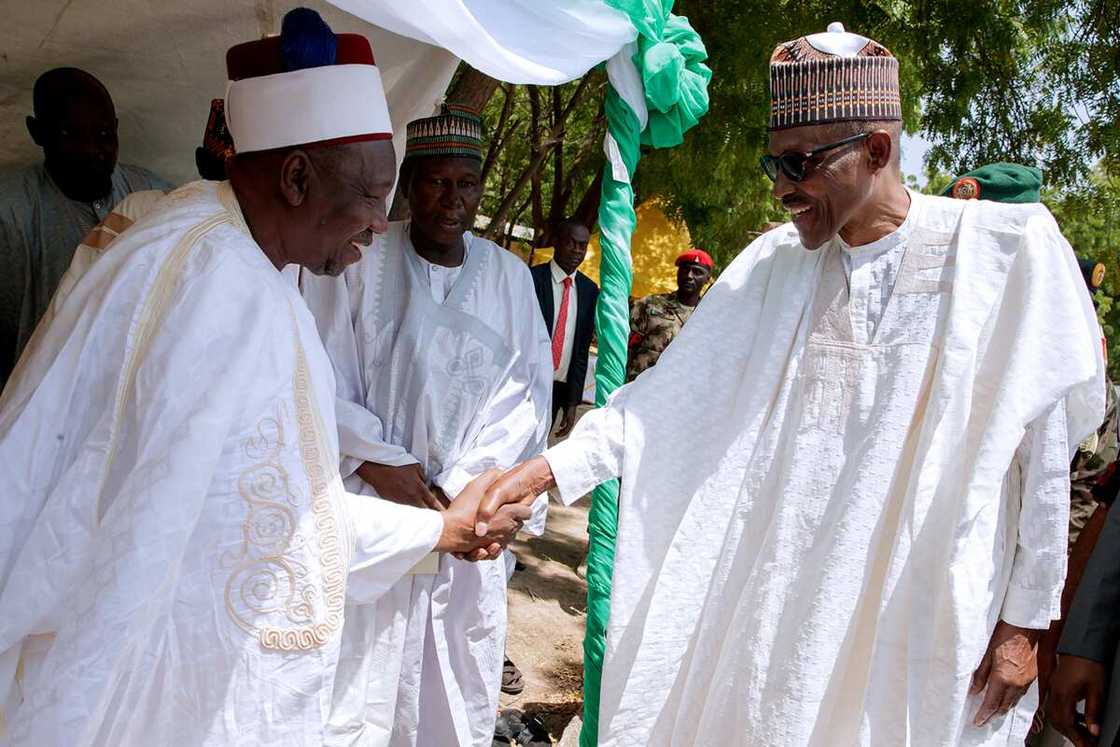 Boko Haram: Har yanzu muna fuskantar hare hare - Shehun Bornon ya shaidawa Buhari Boko Haram: Har yanzu muna fuskantar hare hare - Shehun Bornon ya shaidawa Buhari