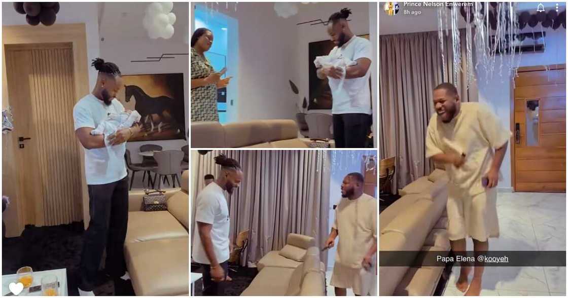 BBNaija All Stars: Prince visits Frodd and his newborn daughter.