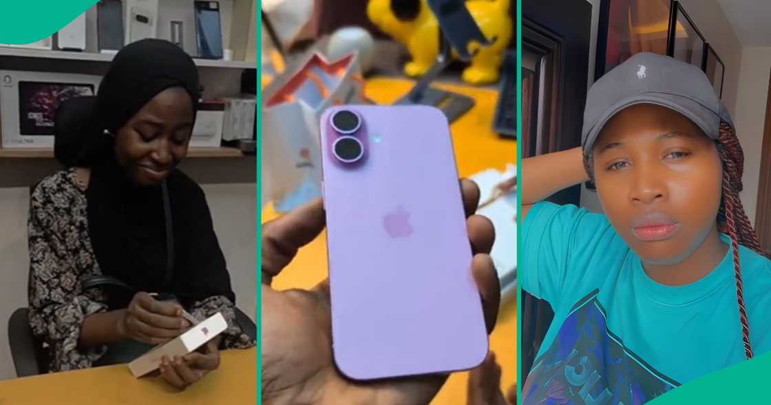 Nigerian lady buys iPhone 16 for sister Nigerian lady buys iPhone 16 for sister