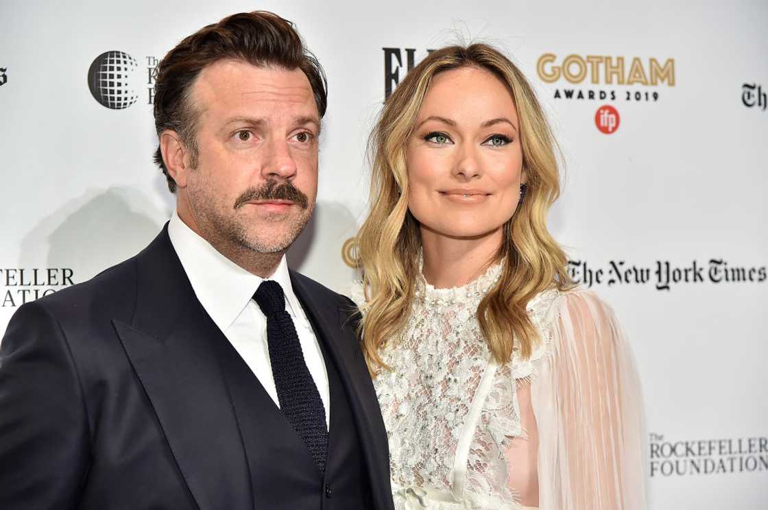 Jason Sudeikis and Olivia Wilde in New York City. Jason Sudeikis and Olivia Wilde in New York City.