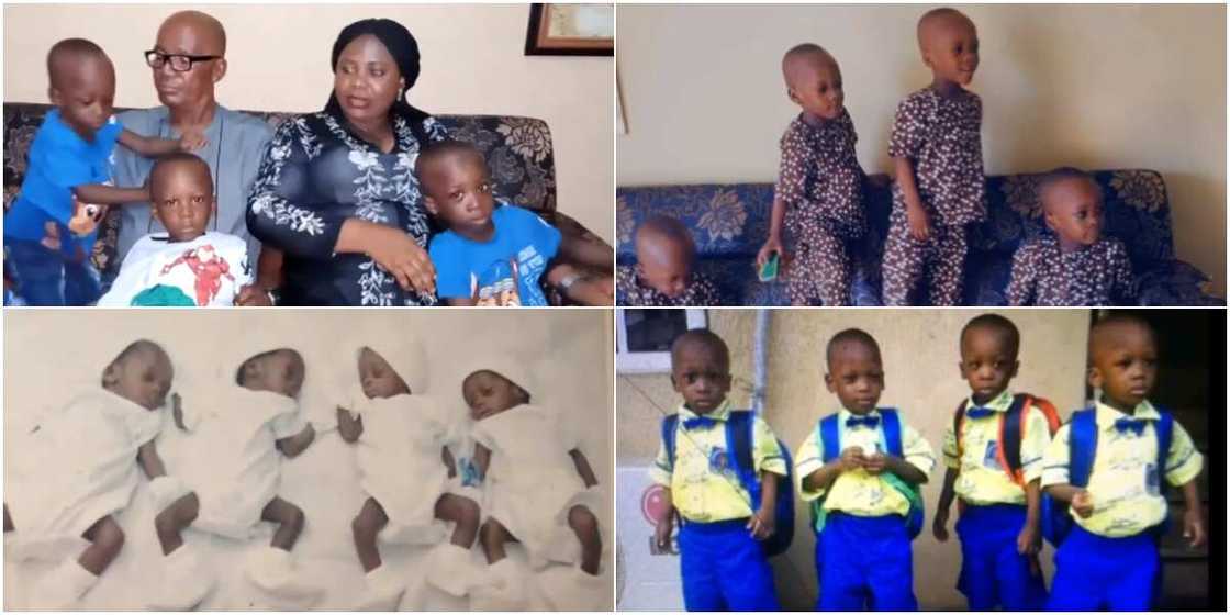 Civil servant ask Nigerians to assist him in taking care of quadruplets Civil servant ask Nigerians to assist him in taking care of quadruplets