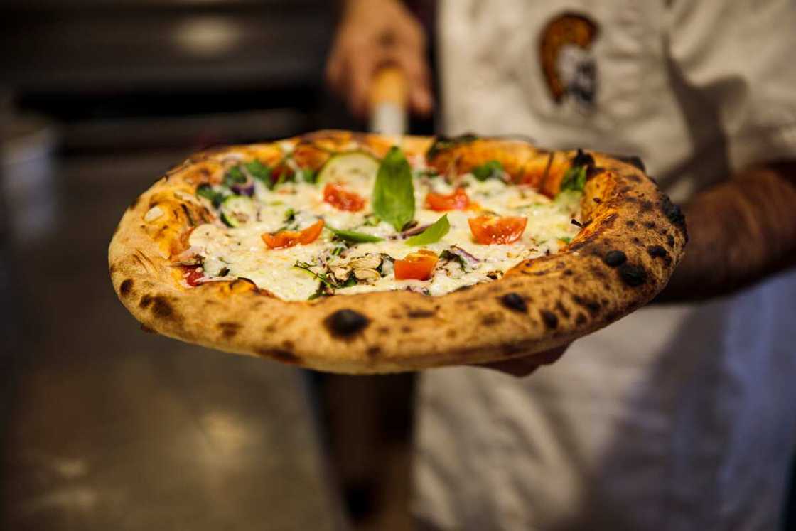 Pizza on a plate Pizza on a plate